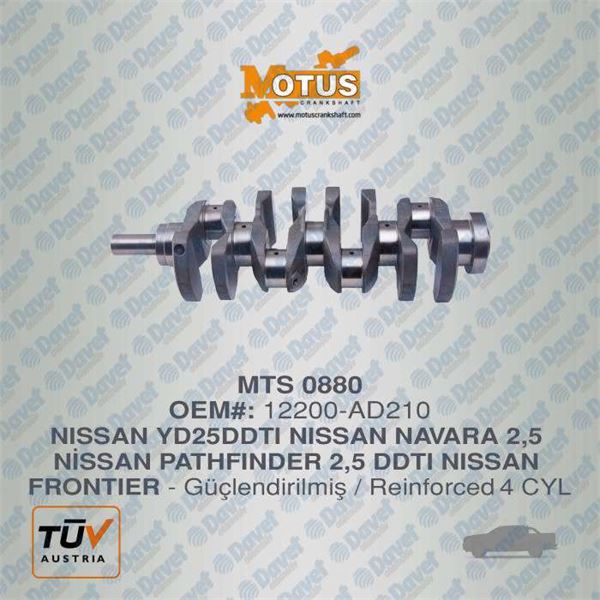 MOTUS 880 Krank Mili Nissan Yd25ddti-Navara-Pathfinder Yd25 -Frontier 2.5 Ddti  ####